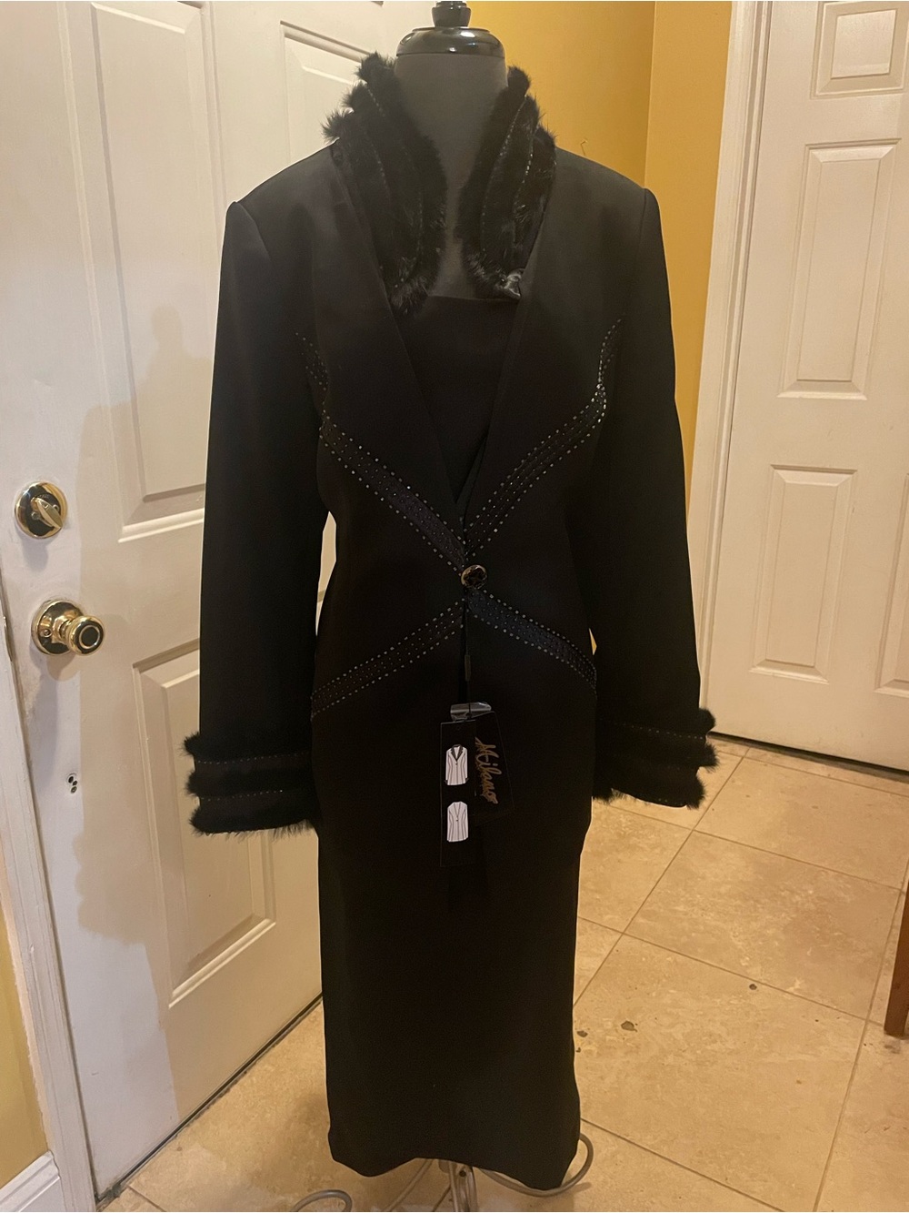 Milano two piece black suit